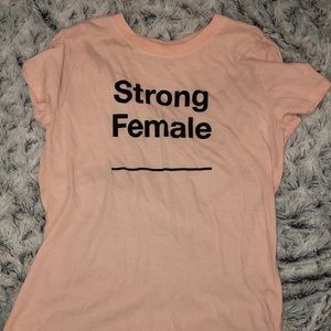 Aeropostale light pink women’s rally shirt.